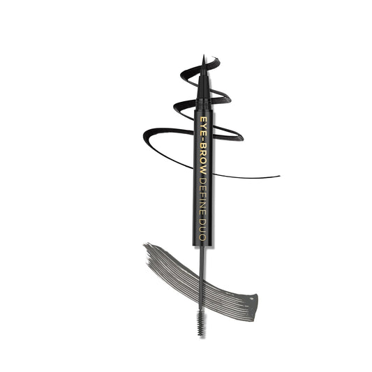 INSIGHT Eyebrow Define Duo (2 in 1)|Water-Resistant Formula | Semi-Matte Finish | Long-lasting | Smudgeproof|Precise Applicator| Tinted Gel|Grey-2.5g