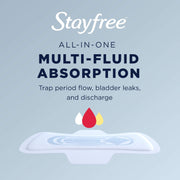 Stayfree Regular Maxi Pads, Heavy Protection, 24 ct