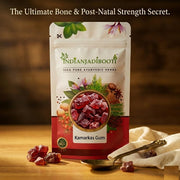 IndianJadiBooti Kamarkas Gum (Palash Gond/Butea Monosperma) – 100% Pure Raw Resin for Back Strength, Post-Pregnancy Recovery & Bone Health (50g)