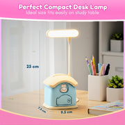 Toy Imagine 3-in-1 Desk Lamp with Pen Holder & Piggy Bank USB Rechargeable Study Lamp, Cute Design for Kids, Perfect for School Desk, Study Table & Bedroom(Multicolour)