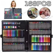 Toy Imagine 168 Pieces Art Set for Kids Drawing Painting Kit | Colour Set with Crayons Markers Oil Pastels Water Colours & Case | Stationery Kit for Kids 6–12 | Art Craft Supplies Gift for Boys & Girls(Assorted)