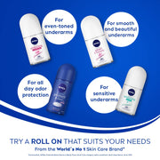 NIVEA Deodorant Roll On, Fresh Natural for Unisex, 50ml (Pack of 2)