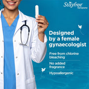 Stayfree Tampons by OB| Heavy flow|10 piece| Dynamic Fit Technology| Rashfree| No skin irritation| Upto 100% leakage protection| Silk touch technology| Stain free