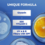 NIVEA Natural Glow Cell Repair 200ml Body Lotion | SPF 15 & 50 X Vitamin C for Summer Protection |With Camu Camu & Acerola Cherry Extracts | Gives Even Toned & Smooth Skin |For All Skin Types (Packaging might vary)