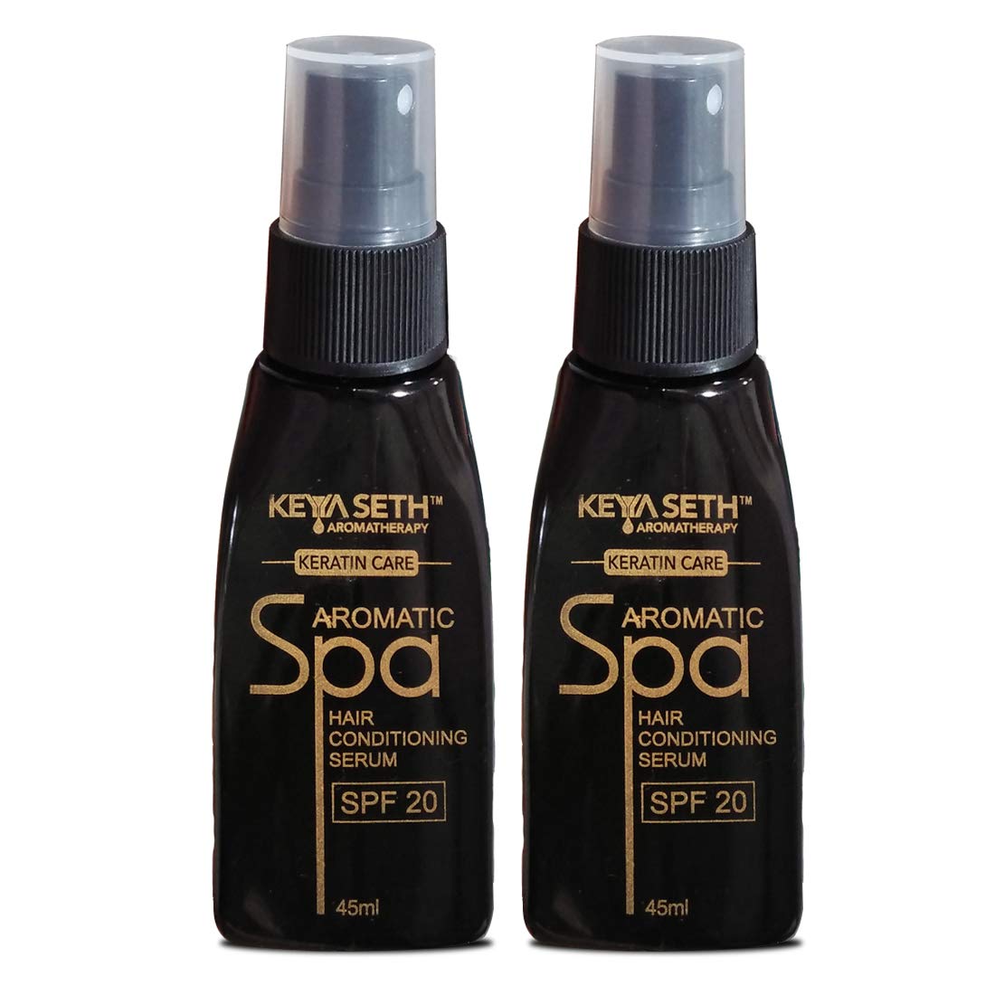 KEYA SETH AROMATHERAPY Spa Hair Conditioning Serum with Keratin Care I SPF 20 42ml Pack Of 2