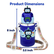 Toy Imagine Kids Sipper Water Bottle, Dark Blue, 520ml