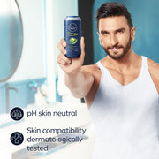 Nivea Men Body Wash, Energy With Mint Extracts, Shower Gel For Body, Face & Hair, 250ml