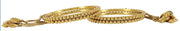 NMII No-Precious Metal with Ball Chain Linked Glossy Finished Latkan Kada/Bangle Set For Women and Girls
