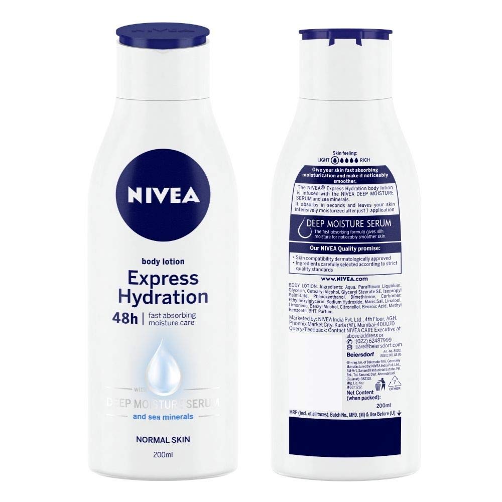 NIVEA Express Hydration Body Lotion, 200ml