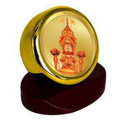 DIVINITI 24K Gold Plated Religious Car Dashboard Frame | Premium God Idol Frame for Car, Home Mandir & Office Table | Spiritual Gift, Decorative Showpiece | Rani Sati