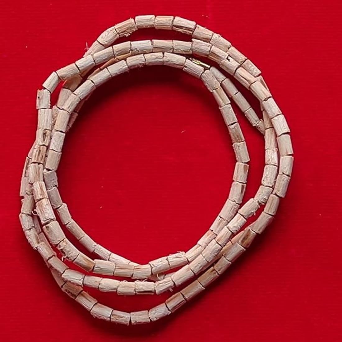 ASTRODIDI 2 Round Original and Natural Tulsi Kanthi Mala | Vrindavan Iskcon Natural Vaishnav Two Round Tulasi Holy Basil Mala for Men & Women (Size: 3mm, Length: Approx 32 inches)
