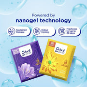 Odonil Gel Pocket – 50g (10g X5) | Pack of 5 Assorted Fragrances | Infused with Essential Oils | Germ Protection | Lasts Up to 30 Days | Air Freshener for Bathroom, Toilet, Home & Office.