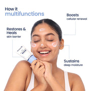 WishCare 3:1:1 Barrier Repair Moisturizer Cream for Face | Barrier Repair Moisturizer With Ceramides, EGF & Mung Mucin | Repairs Skin Barrier, Calms & Soothes | For Dry Skin, Oily & Combination Skin | For Men and Women | 50ml