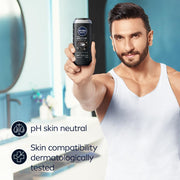 NIVEA Men Body Wash, Active Clean with Active Charcoal, Shower Gel for Body, Face & Hair, 250 ml