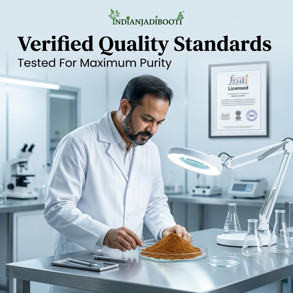 IndianJadiBooti Pure Vijaysar Powder (Indian Kino) | Raw Herbal Churna for Metabolic Wellness, Weight Management, Detox & DIY Skin Care, 400 Grams