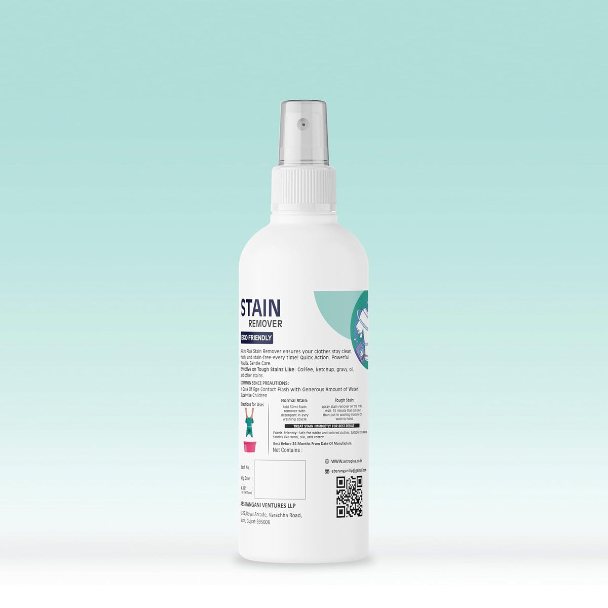 Astro Plus+ 100ml Stain Remover Liquid With Active Enzymes Stain Remover