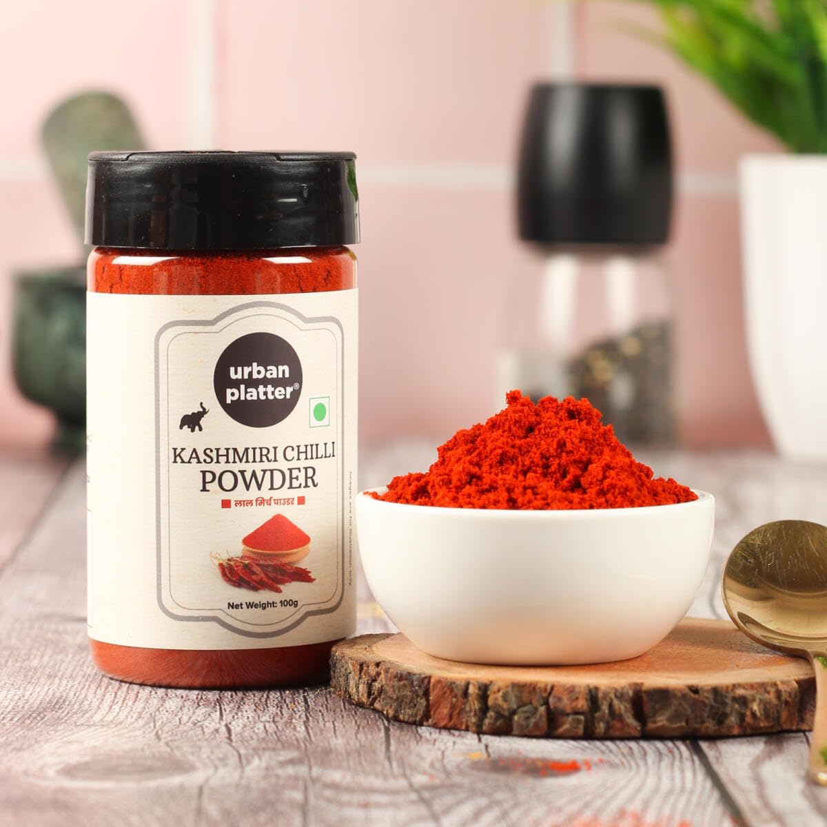Urban Platter Kashmiri Red Chilli Powder, 100g (Medium Hot | Aromatic | Additive Free)