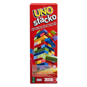 Mattel Games UNO Stacko Game for Kids & Family with 45 Colored Stacking Blocks & Loading Tray, Build & Play, Game Nights & Parties