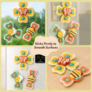 Toy Imagine Insect-Themed Suction Spinner Toys for Babies & Toddlers