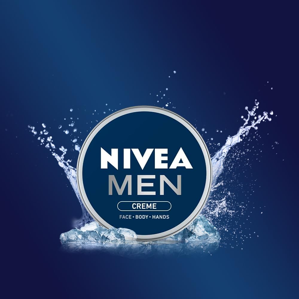 Nivea Men Creme, Non Greasy Moisturizer, Cream For Face, Body & Hands, 30ml