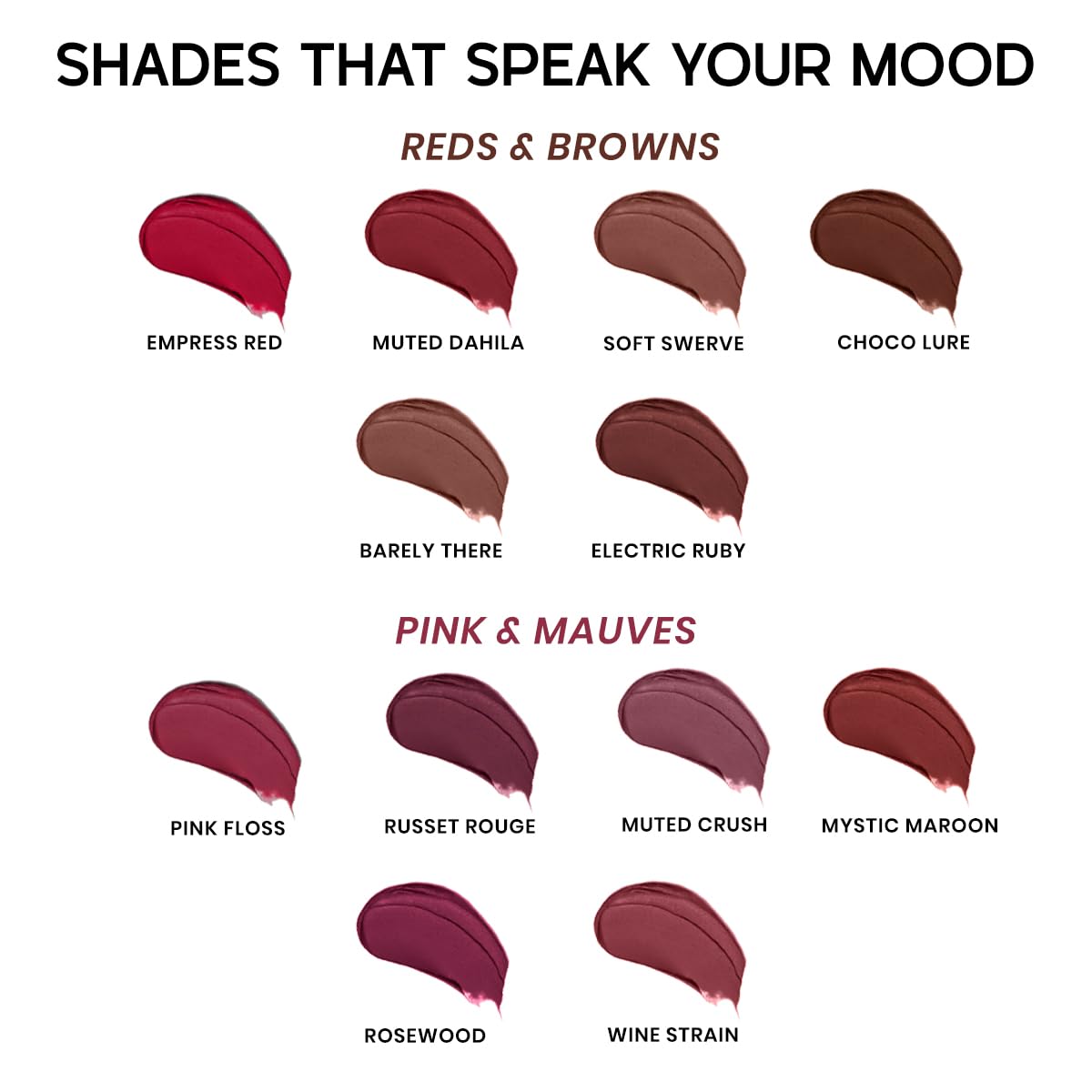 INSIGHT Hydra Fix Lipstick - Muted Dahlia| Semi Matte Finish | One Swipe Intense Pigmentation | Long Lasting | Lightweight | Hydrating Non Drying Formula - 4.2g (Pack of 2)