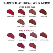 INSIGHT Hydra Fix Lipstick - Rosewood| Semi Matte Finish | One Swipe Intense Pigmentation | Long Lasting | Lightweight | Hydrating Non Drying Formula - 4.2g (Pack of 2)