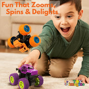 Toy Imagine 360° Stunt Monster Trucks for Kids, Push & Go