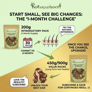 IndianJadiBooti 8-in-1 Herbal Hair Kit | Raw Wash & Mask (450g)