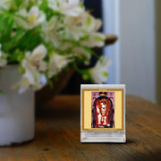 DIVINITI Mehandipur Balaji Photo Frame for Car Dashboard, Car Idol, Table Decor|ACF 3A Acrylic Car Frame with 24K Gold Plated Foil|Religious Frame for Pooja, Prayer and Gift (5.8X4.8 CM)