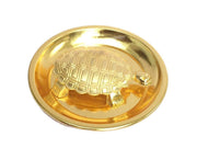 Rudra Divine Metal Fengshui Tortoise (Gold_4 Inch)