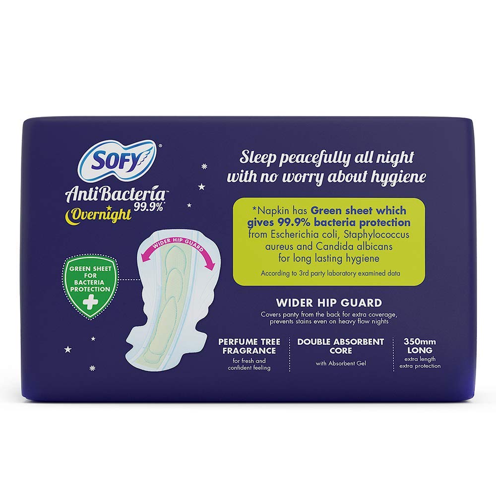 Sofy Bodyfit Overnight Sanitary Pads - XXL-350mm long, Pack of 10