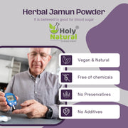 Holy Natural Jamun Seeds Powder - 250 GM | Pure & Natural | For Healthy Digestion & Immune System