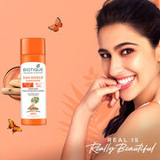 Biotique Sun Shield Sandalwood 50+SPF UVB Sunscreen Ultra Protective Lotion For All Skin Types, 120ml (Pack of 2)