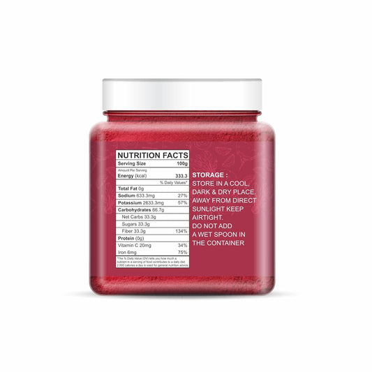 NatureVit Dehydrated Beetroot Powder 1 Kg | Sweet and Earthy | Natural Food Colorant | Additive Free