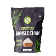 NatureVit Banslochan 1 Kg | Natural Bamboo Silica | Ayurvedic Ingredient for Bone Strength, Immunity & Skin Health | Safe for Infants & Adults | Edible Raw Bamboo Extract