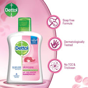 Dettol Skincare Germ Protection Handwash Liquid Soap Flip Top, 200ml