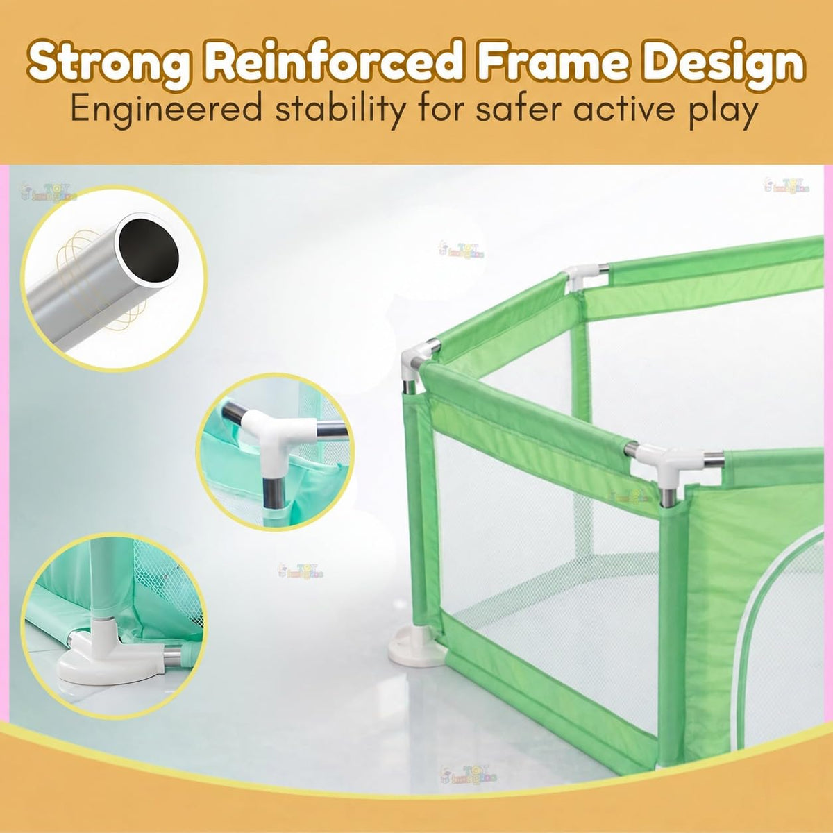 Toy Imagine 128 cm Baby Playpen Hexagonal