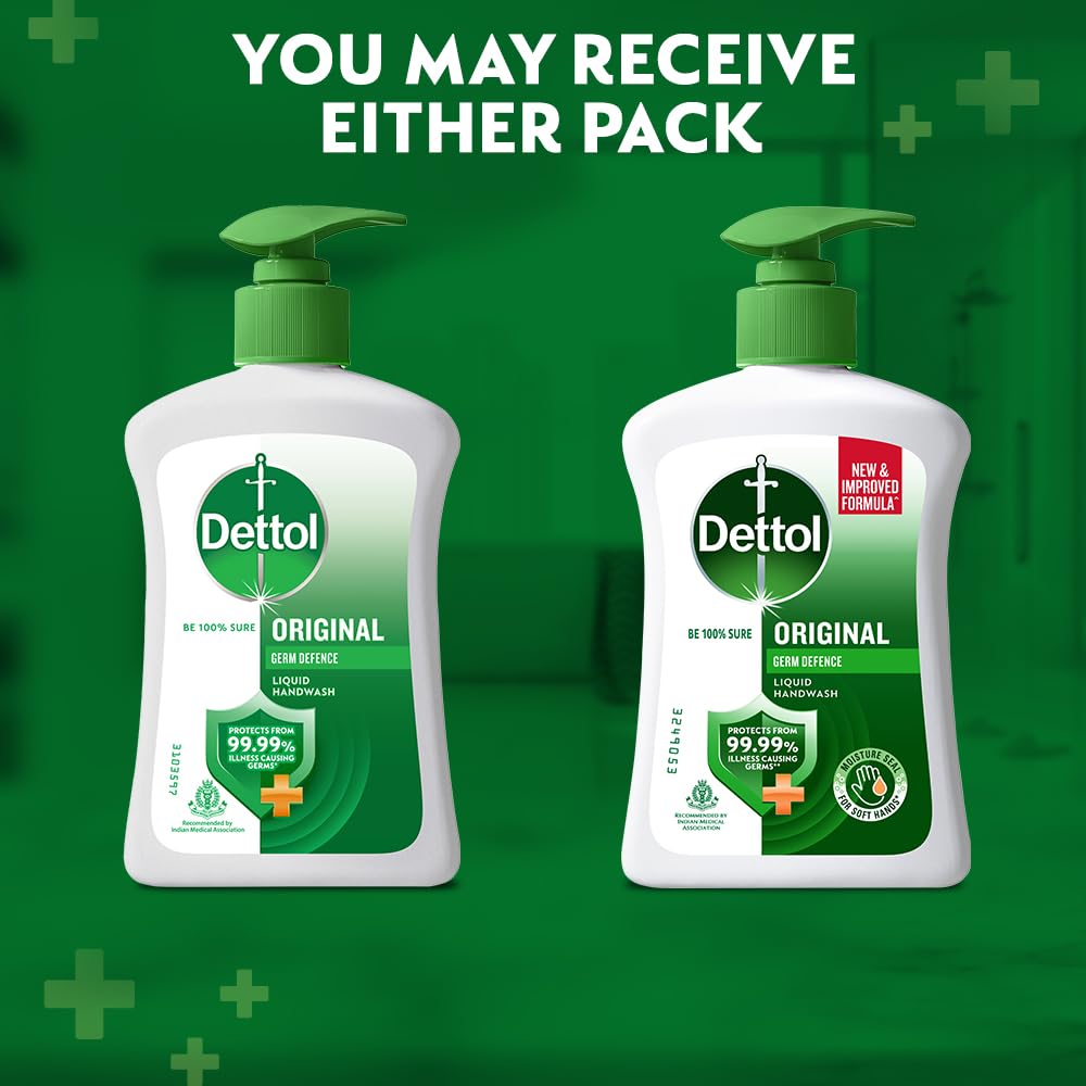Dettol Liquid Handwash Original Germ Protection- 200 ml - 175 ml (Skincare)