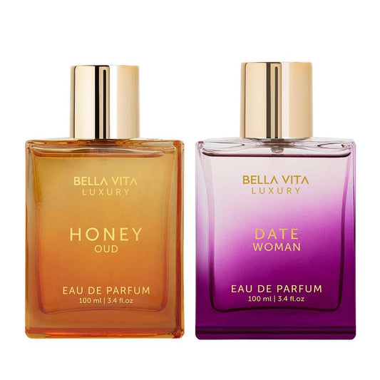 Bella Vita Luxury Honey Oud Unisex Liquid Eau De Parfum Date Woman Eau De Parfum With Pink Pepper Jasmine & Vanillapremium Long Lasting Floral & Fruity Fragrance For Women 100Ml