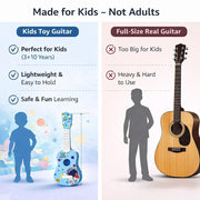 Toy Imagine™ Toy Guitar for Kids | 4 String Ukulele Guitar for Beginners | Musical Instrument Toy Gift for Boys Girls Age 3–10 |Toddlers & Children (21-Inch Space)