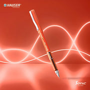 Hauser Sonic X Gel Pen-Waterproof Ink- Pack of 30 (Blue-20, Black-5, Red-5)| Low Viscosity Ink For Smooth & Break-Free Writing| Ergonomic Comfortable Grip For Long Writing| Sturdy Body & Refillable