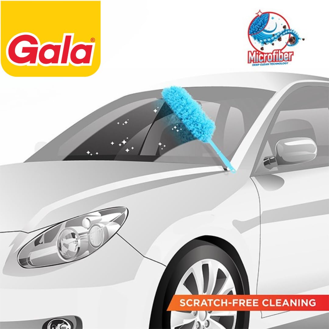 Gala Microfiber Duster, Multipurpose Duster for Home and Car Use, Dust Cleaner for Home Cleaning, Car dust cleaner (Blue)