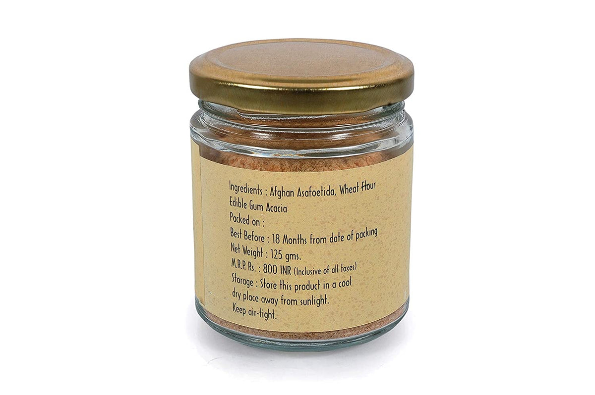 NatureVit Pure Afghan Hing Powder 125 Gram | Premium Asafoetida | Strong Aroma & Authentic Taste | Tempering Spice for Indian Cooking