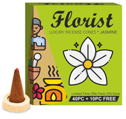 Parag Fragrances Florist Jasmine Dhoop Cones, 50 Cones