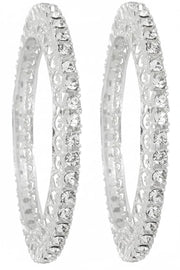 NMII Designer Metal Zircon Diamond Stone Bangles Kada Set For Girls & Women | Latest Women's Bangles | Trendy Kada For Women | Metal Bangles | Bangles For Wedding, Party, Festive- Set of 2