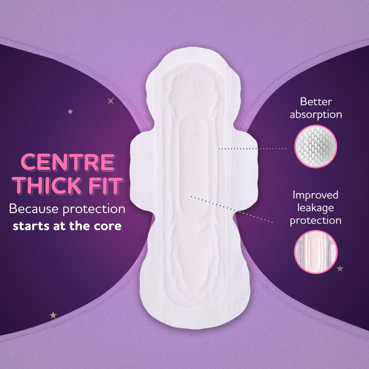 Sofy Women Bodyfit Longest XXL Sanitary Pads |Night Protection|Wider Hip Guard| Deep Absorption | Comfy dry cover| XX-Large, Pack Of 40