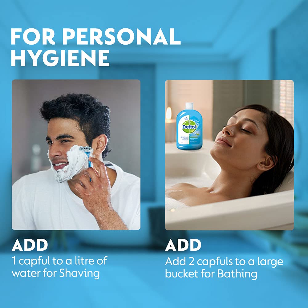 Dettol Liquid Disinfectant for Personal Hygiene, Surface Disinfection, Floor Cleaner (Menthol Cool, 200ml, Pack of 3)