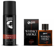 Beardo Whiskey Smoke Spray 120ml, Perfume 50ml (Set of 2)