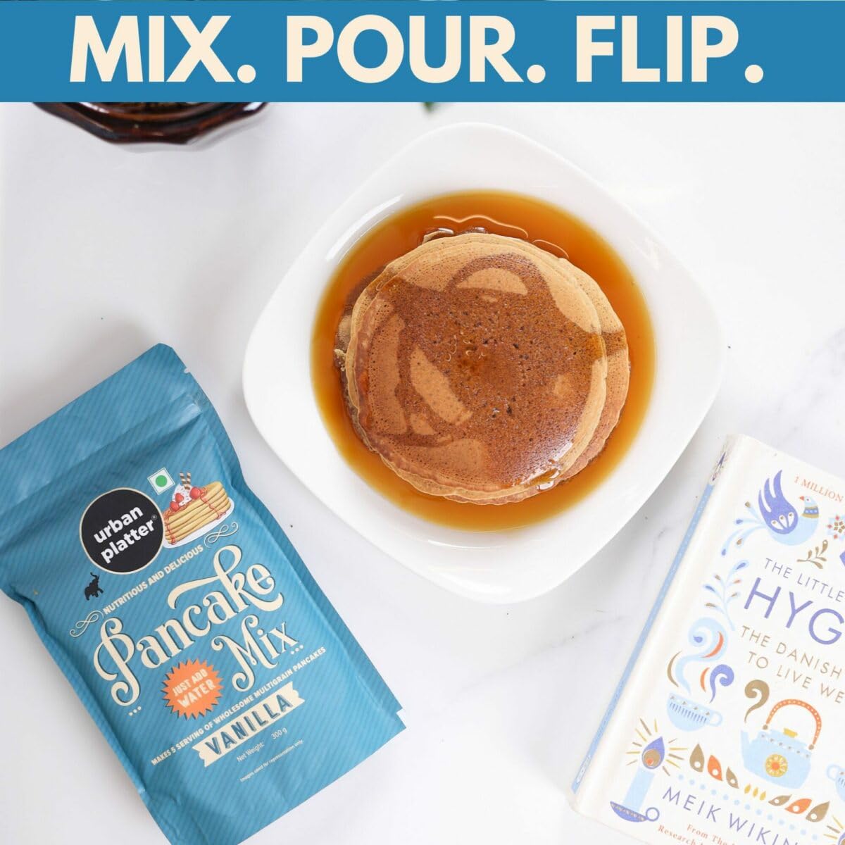 Urban Platter Vanilla Pancake Mix, 300g (Refined Flour Free | Instant Mix | Breakfast Essential)