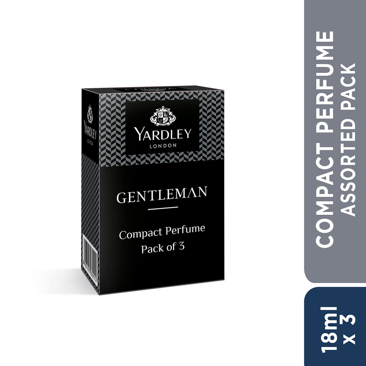 Yardley London Compact Perfume Tripack - Gentleman Royale + Gentelman Urbane + Gentleman Duke 18ml (Pack of 3)
